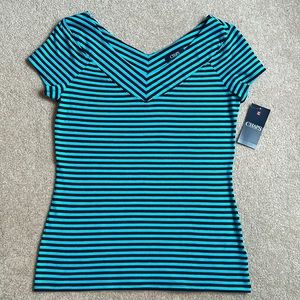 NWT Chaps Women’s Striped Shirt